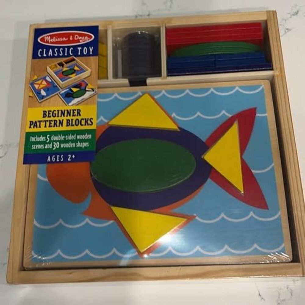 New Melissa & Doug Beginner Pattern Blocks
